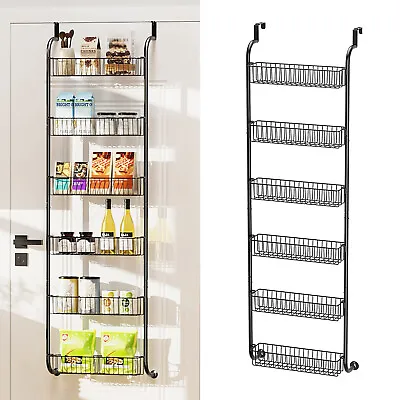 6-Tier Over The Door Pantry Organizer Heavy-Duty Hanging Storage Rack W/ Baskets • $26.99