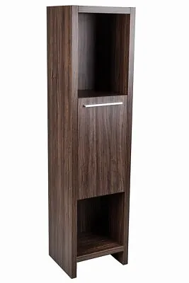 Walnut Modern Bathroom Floor Standing Basin Vanity Unit Tall Storage Furniture • £99.97