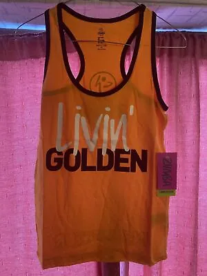 Zumba Gold Instructor  Fitness Vest - Size Medium Orange Livin Golden Zumba Wear • £13.50