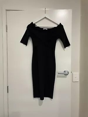 Zara Trafaluc Off The Shoulder Black Dress Size Medium • $5