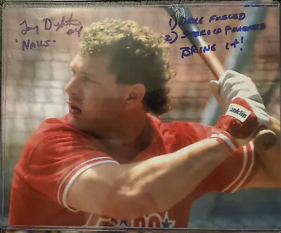 $19.99 • Buy Lenny Dykstra Autographed 8x10 Photo Inscribed Drugs Steroids Bring It
