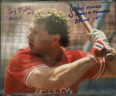 $19.99 • Buy Lenny Dykstra Autographed 8x10 Photo Inscribed Drugs Steroids Bring It