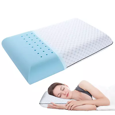 Gel Memory Foam Pillows All Sizes Cooling Pillows Washable Cover Breathable • $31.49