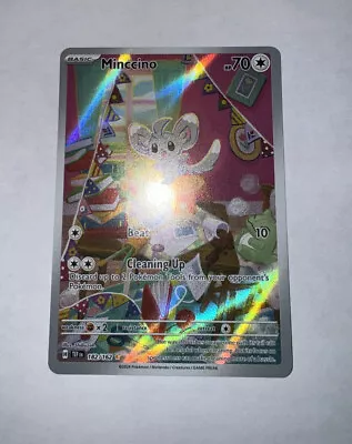 Pokemon  MINCCINO 183/162 - Temporal Forces - ILLUSTRATION RARE HOLO - MINT • $6.99