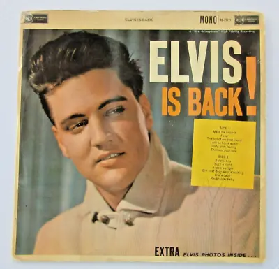 Elvis Presley SIGNED ''Elvis Is Back'' LP  Mono RCA - Signed Twice Mega Rare • $1795