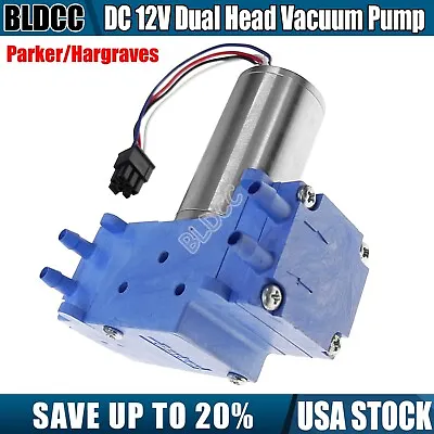 12V Brushless DCMotor Diaphragm Pump Low Noise Dual Head Air Pump Vacuum Pump BL • $28.49