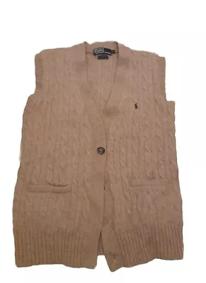 Ralph Lauren Knit Vest One Button • £9.99