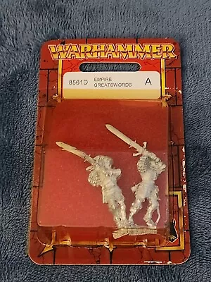 New Metal Warhammer Fantasy Empire Great Swordsmen 8561D Blister OOP  • $23.99