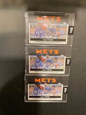 2021 Topps Mike Tyson On Card AUTO /125 SP MT-A Once Upon A Time In Queens METS • $499.99