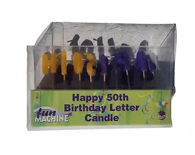 Happy 50th Birthday Letter Candles • £6.99