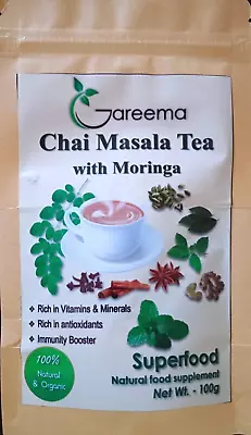 CHAI MASALA CEYLON BLACK TEA With MORINGA 100% Natural And Organic • $5