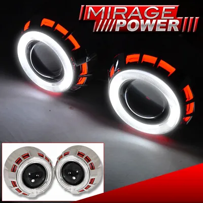 For Mazda Hyundai 2.5  Bi Xenon Head Lights Retrofit Projector CCFL Halo Rings • $57.99