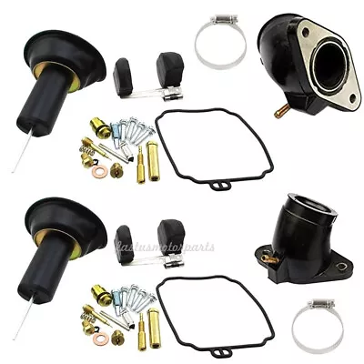 2pc Carburetor Joint Carb Intake Boot Rebuild Kit For Yamaha V-Star 650 XVS650 • $31.59