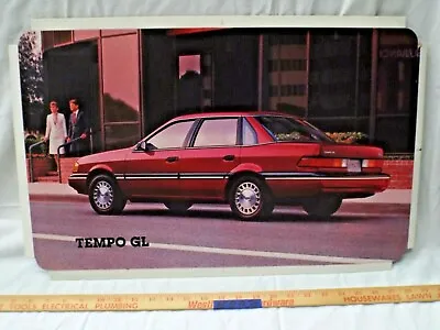 Dealer Showroom Sign/Promotional Poster 1988 Ford Tempo GL 88 Dealership Promo • $99.99