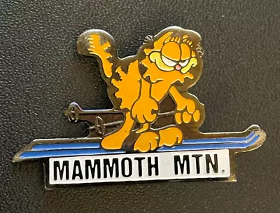 Mammoth Mountain Garfield Vintage Lapel Pin - Garfield Character Ski Resort • $19.99