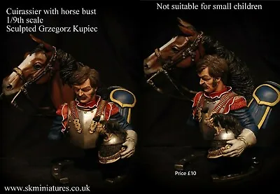 SK Miniatures (Former Ademola) Cuirassier + Horse 1/9th Bust Unpainted Kit  • £35.99