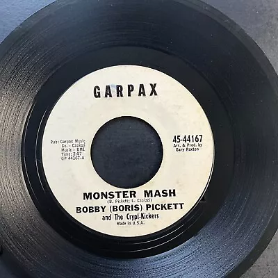 Bobby (Boris) Picket Monster Mash / Monsters' Mash Party 7  45rpm Vinyl VG • $19.99