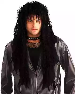 Hard Rocker Wig 80's Rock Star Fancy Dress Up Halloween Adult Costume Accessory • $27.57