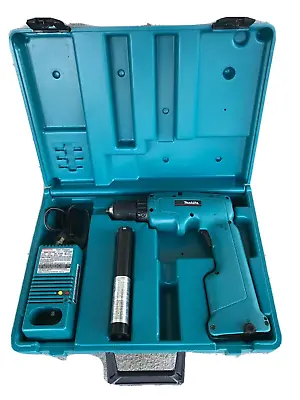 Makita 6011D Cordless Drill Driver 3/8  DC1290A Charger 12V Battery Carry Case • $34.95