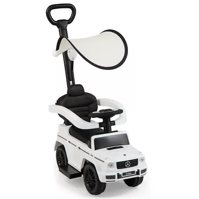 3-In-1 Kids Ride On Push Car Mercedes Benz Toddler G350 Stroller Sliding White • $88.80