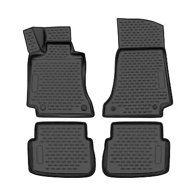 Floor Mats Liner For Mercedes C Class Coupe 2017-2023 All Weather TPE Black 4 Pc • $79.90