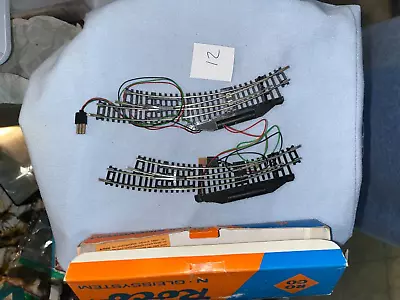 N Scale Switches Lot 12 New Old Stock  ROCO Curved Switches  ASIS NI Old Stock • $40