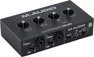 M-Audio M-Track Duo - USB Audio Interface For Recording Streamin • $74.39