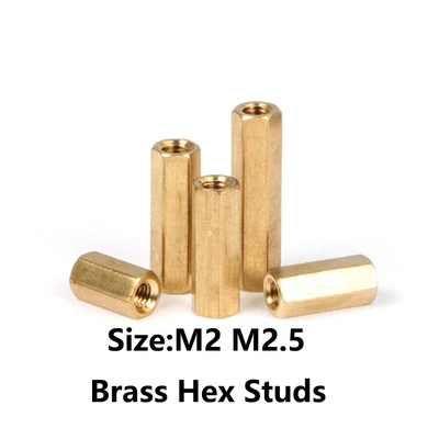 £3.23 • Buy Brass M3 - M8 Threaded Rod Connecting Nuts Threaded Rod Studs Hexagon Connectors