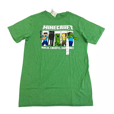 Minecraft Boys Size XXL Crew Neck Graphic T-Shirt Green • $4.99