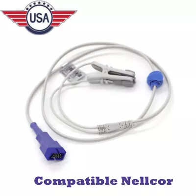 1PC Compatible N-85 NPB-195 Oximax Spo2 Sensor Ear Clip/ Pet VET Use 9Pin，USA • $22.03
