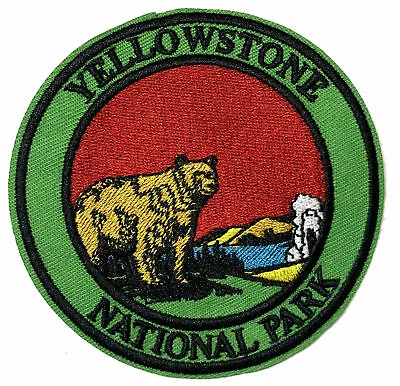 Yellowstone National Park Patch Embroidered Iron-On Souvenir Applique Bears • $5.50