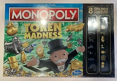 New Factory Sealed Monopoly Token Madness Game W/ 16 Tokens Incl. 8 Golden • $29.99