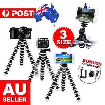 $10.85 • Buy Universal Octopus Stand Tripod Mount Holder For IPhone Samsung Cell Phone Camer