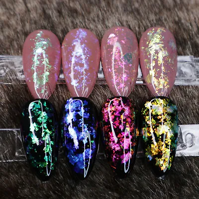 Duo Chrome Chameleon Nail Flakes Nails Powder Colour Changing Shifting Space • $5.59