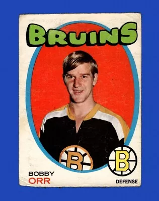 1971-72 O-Pee-Chee Set-Break #100 Bobby Orr LOW GRADE (crease) *GMCARDS* • $1.04