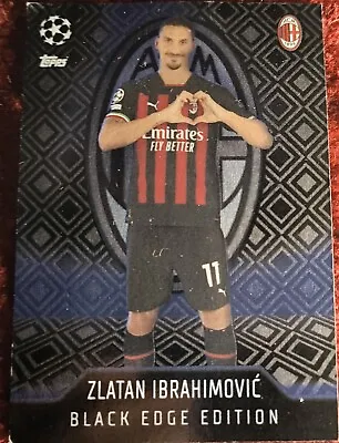 Topps 2022/23 Bc7 Zlatan Ibrahimovic Black Edge Edition Ac Milan Championsleague • £9.09