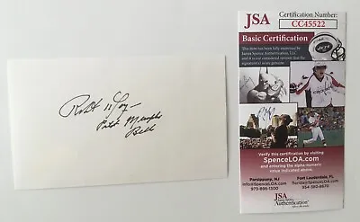Robert Morgan Signed Autographed 3x5 Card JSA Certified Commander Memphis Belle • $149.95
