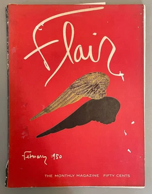 $20 • Buy 1950 Flair Magazine February / Jean Cocteau/Duchess Of Windsor/Lucien Freud