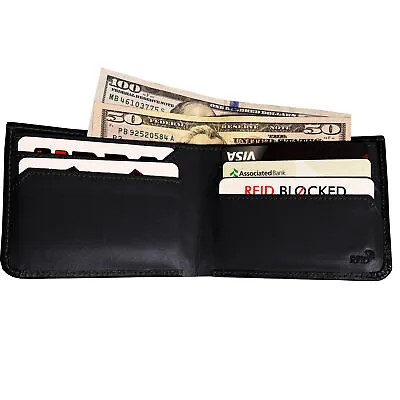 IBRO Elite Premium 100% Genuine Leather Wallet For Men With Bifold Slim Secret • $9.99