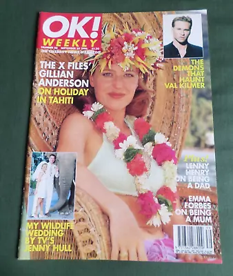 Ok! Weekly Uk Magazine - 29 Sept 1996 - Gillian Anderson  X Files - Val Kilmer • £12.99