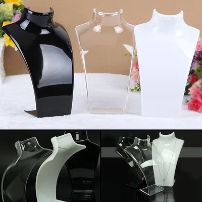 £9.59 • Buy Necklace Stand Jewellery Retail Shop Tall Display Stand Bust Holder 2X 210MM