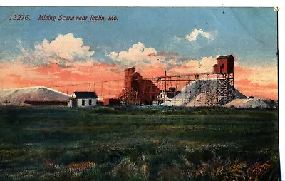 13276 - Mining Scene Near Joplin Mo. Missouri Mining Postcard • $11.75