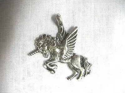 $8.08 • Buy Mystical Fantasy Winged Pegasus Unicorn Pegacorn Horse Pendant Adj Necklace