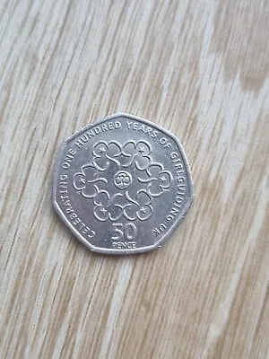 2010 50p Coin Girl Guides Celebrating 100 Years Of Girlguiding Rare Fifty Pence • £1.75