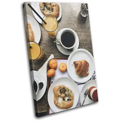 Breakfast Healthy Cafe Food Kitchen SINGLE CANVAS WALL ART Picture Print • £19.99