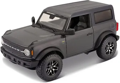 MAISTO 2021 Ford Bronco Badlands Diecast 1:24 Scale Gray New Without Box • $22.95