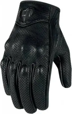 Icon Pursuit Men's Leather Perforated Motorcycle Gloves   XL Is Out Of Stock • $60