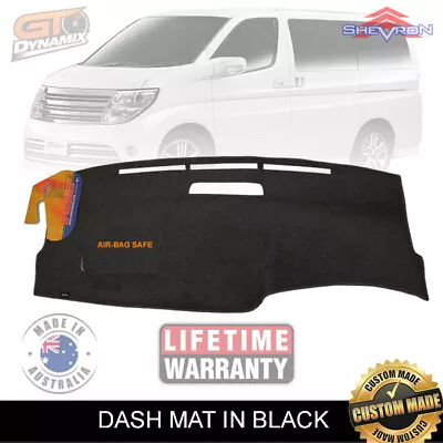 Dash Mat For Nissan Elgrand E51 Suits All Models From 2002 To 2010 BLACK DM1379 • $118.95