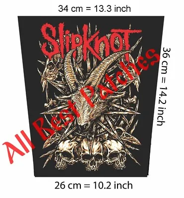 £23.99 • Buy Slipknot Goat New  Backpatch Canvas,Slayer,Metallica,Stone Sour,Deftones,Lamb Of