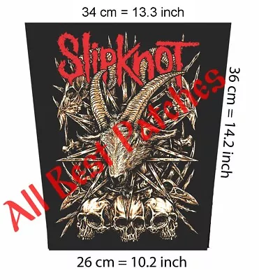 £23.99 • Buy Slipknot Goat New  Backpatch Canvas,Slayer,Metallica,Stone Sour,Deftones,Lamb Of